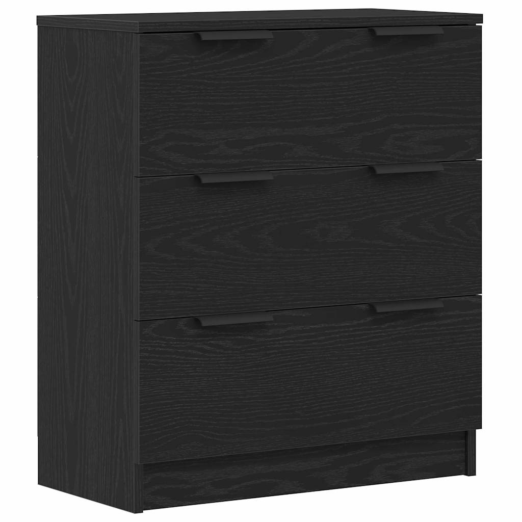 Sideboard Black Oak 60 x 30 x 70 cm Engineered Wood