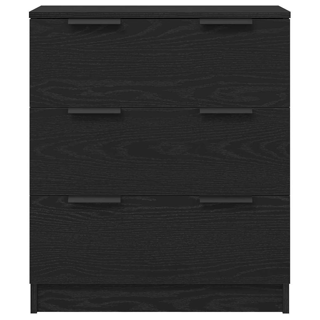 Sideboard Black Oak 60 x 30 x 70 cm Engineered Wood