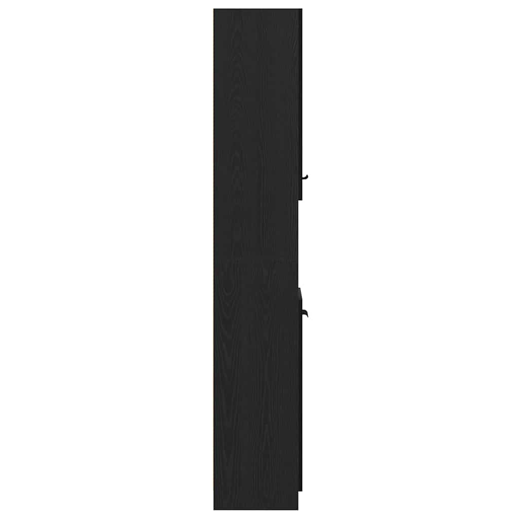 Bathroom Cabinet Black oak 32 x 34 x 188.5 cm Engineered Wood