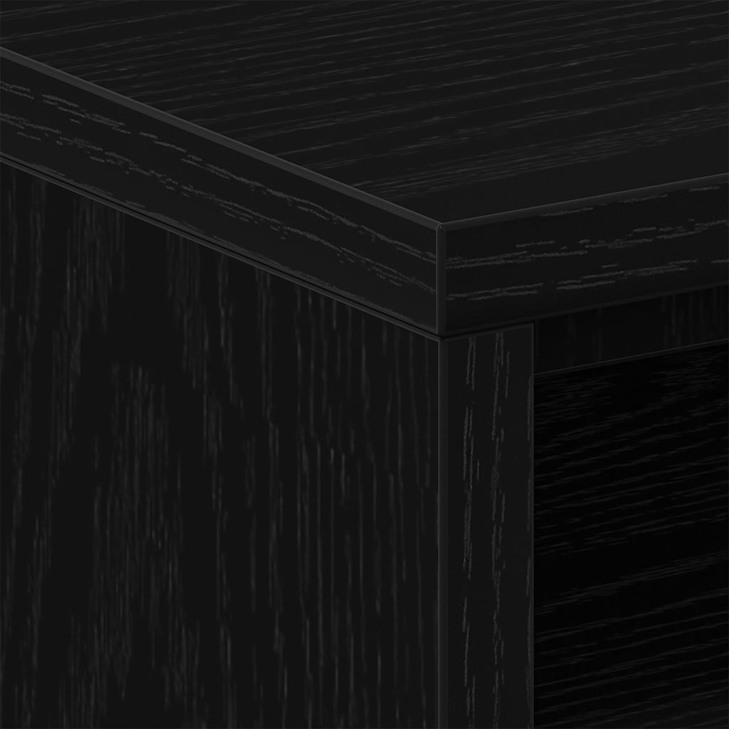 Bedside Cabinets 2 pcs Black Oak 40x30x40 cm Engineered Wood