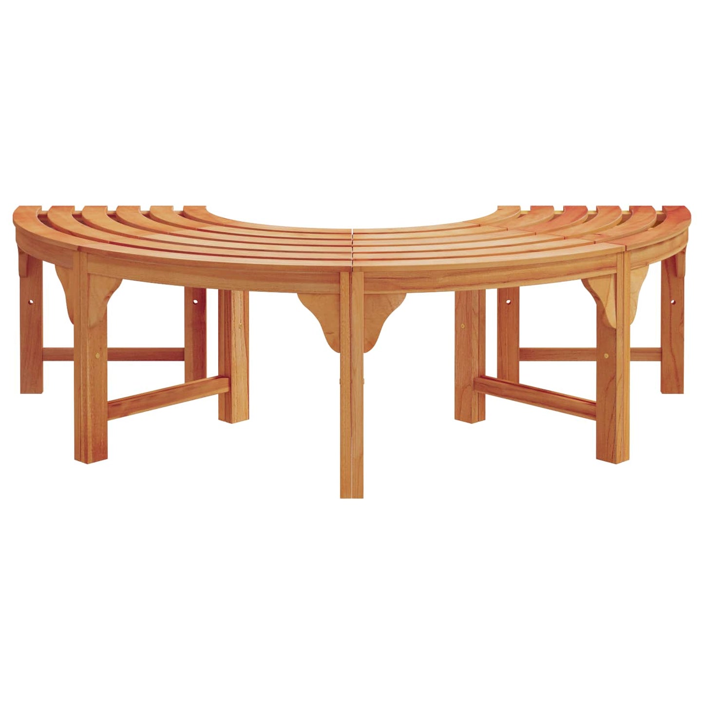 Tree Bench Natural 160 x 80 x 45cm Solid Eucalyptus Wood