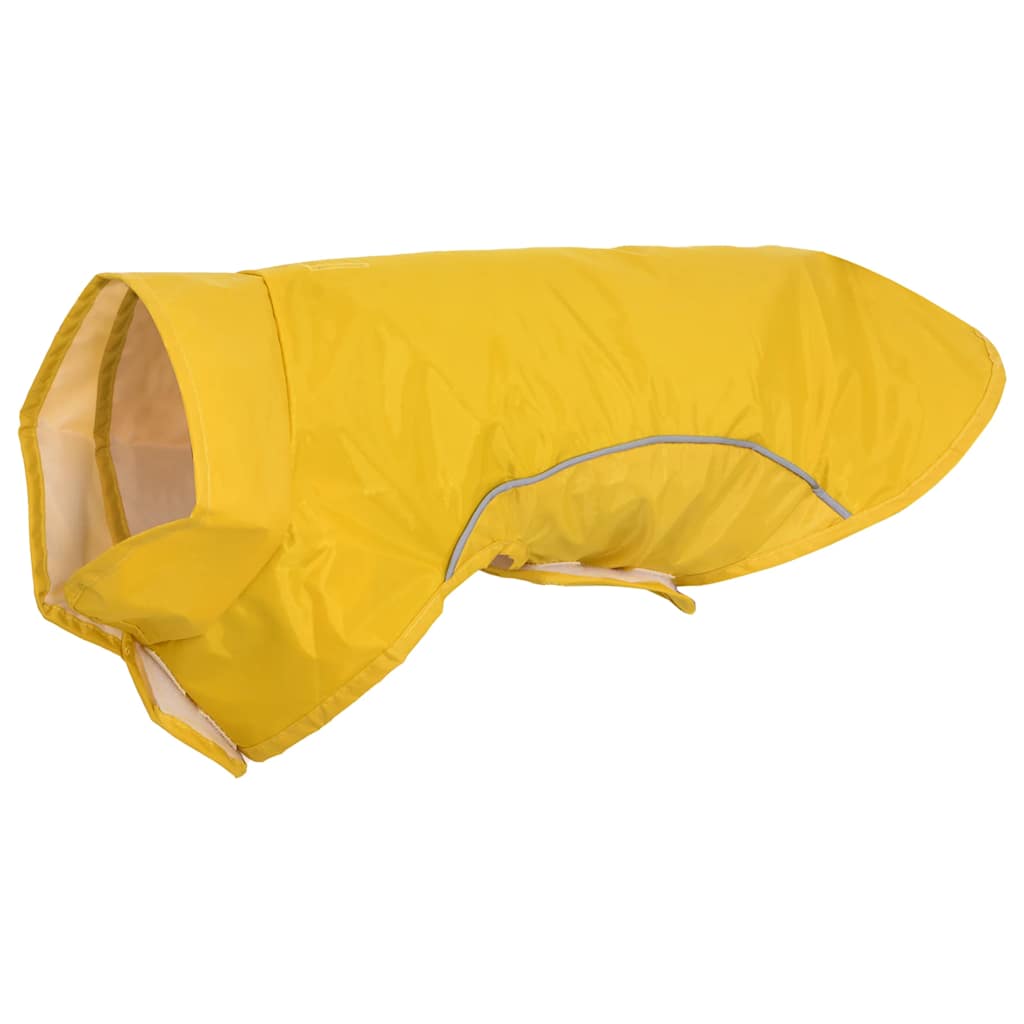 Dog Raincoat with Reflective Strips Polyester Yellow S