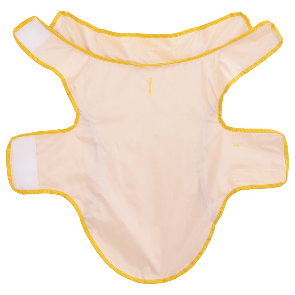 Dog Raincoat with Reflective Strips Polyester Yellow M