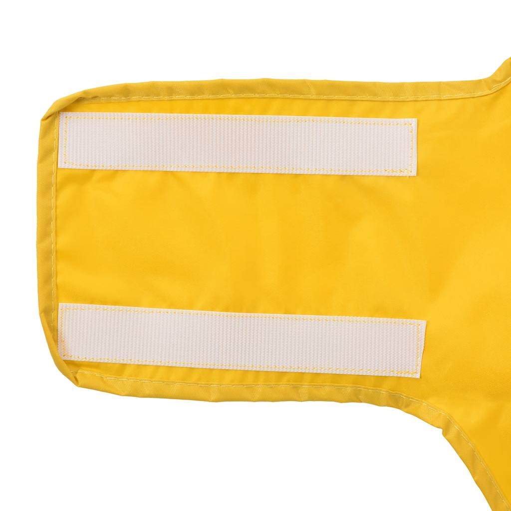 Dog Raincoat with Reflective Strips Polyester Yellow 4XL