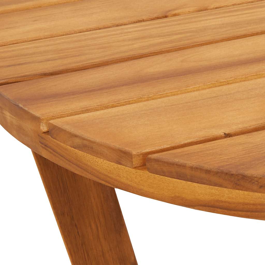Garden Side Table Round Ø55x60 cm Solid Wood Acacia