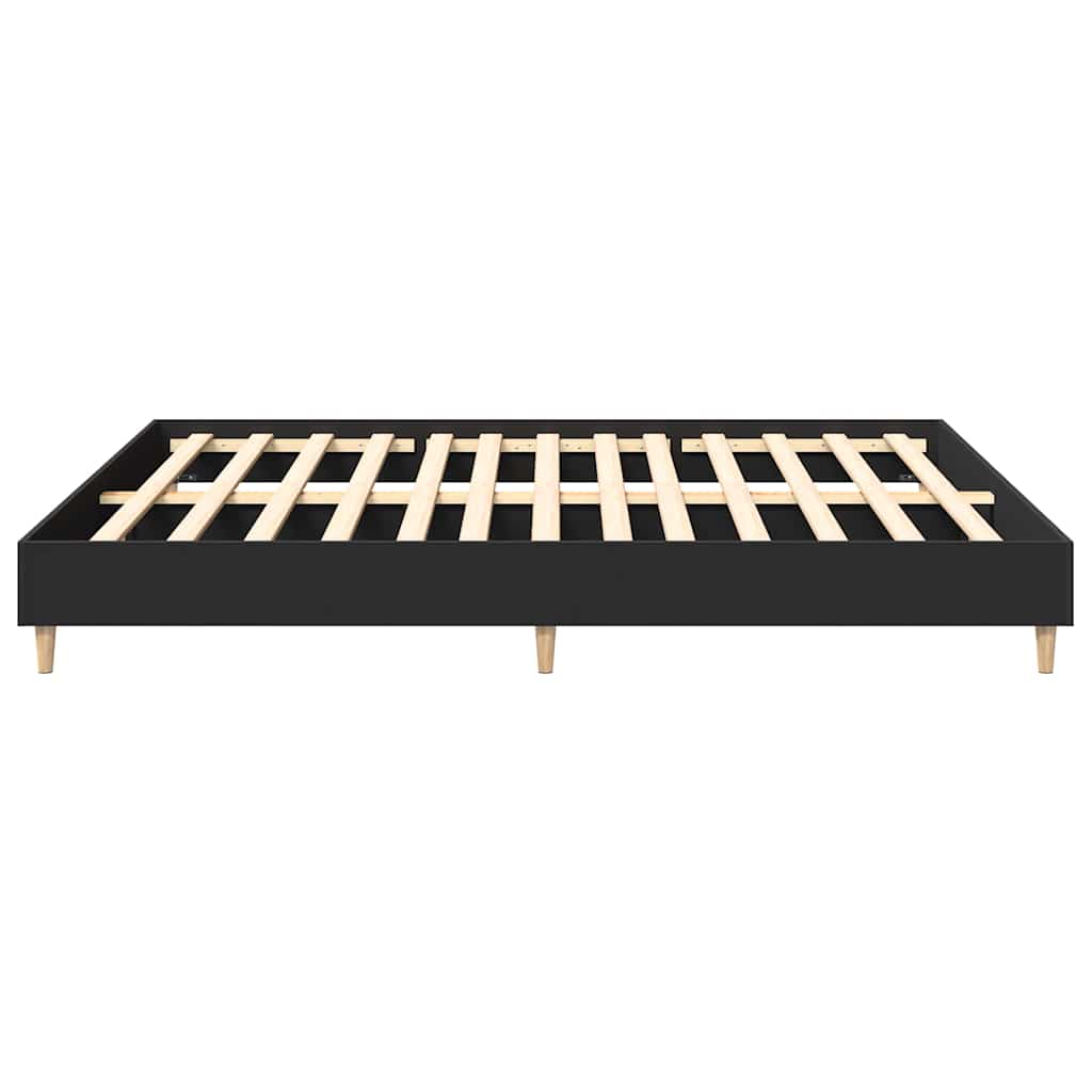 Bed Frame | Black | Engineered wood, solid eucalyptus wood, plywood