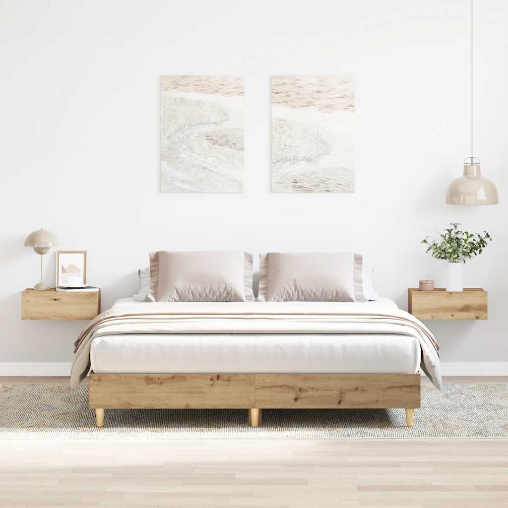 Bed Frame | Artisan oak | Engineered wood | King | Bed Frame