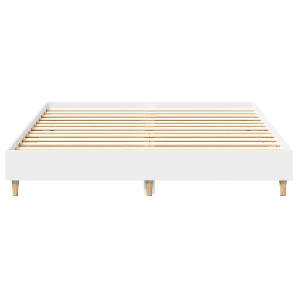 Bed Frame | White | Engineered wood, solid eucalyptus wood, plywood