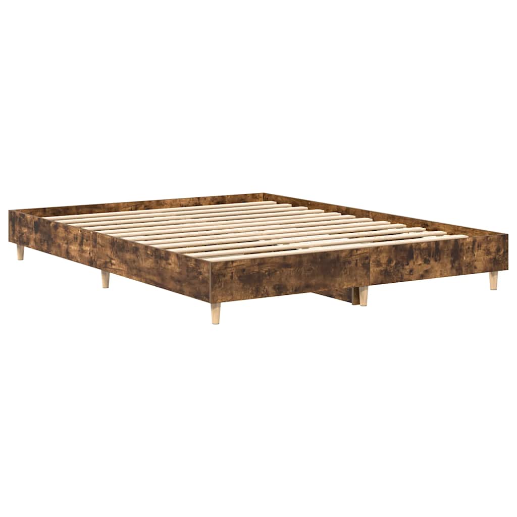 Bed Frame | Smoked Oak | Engineered Wood | Double | Durable