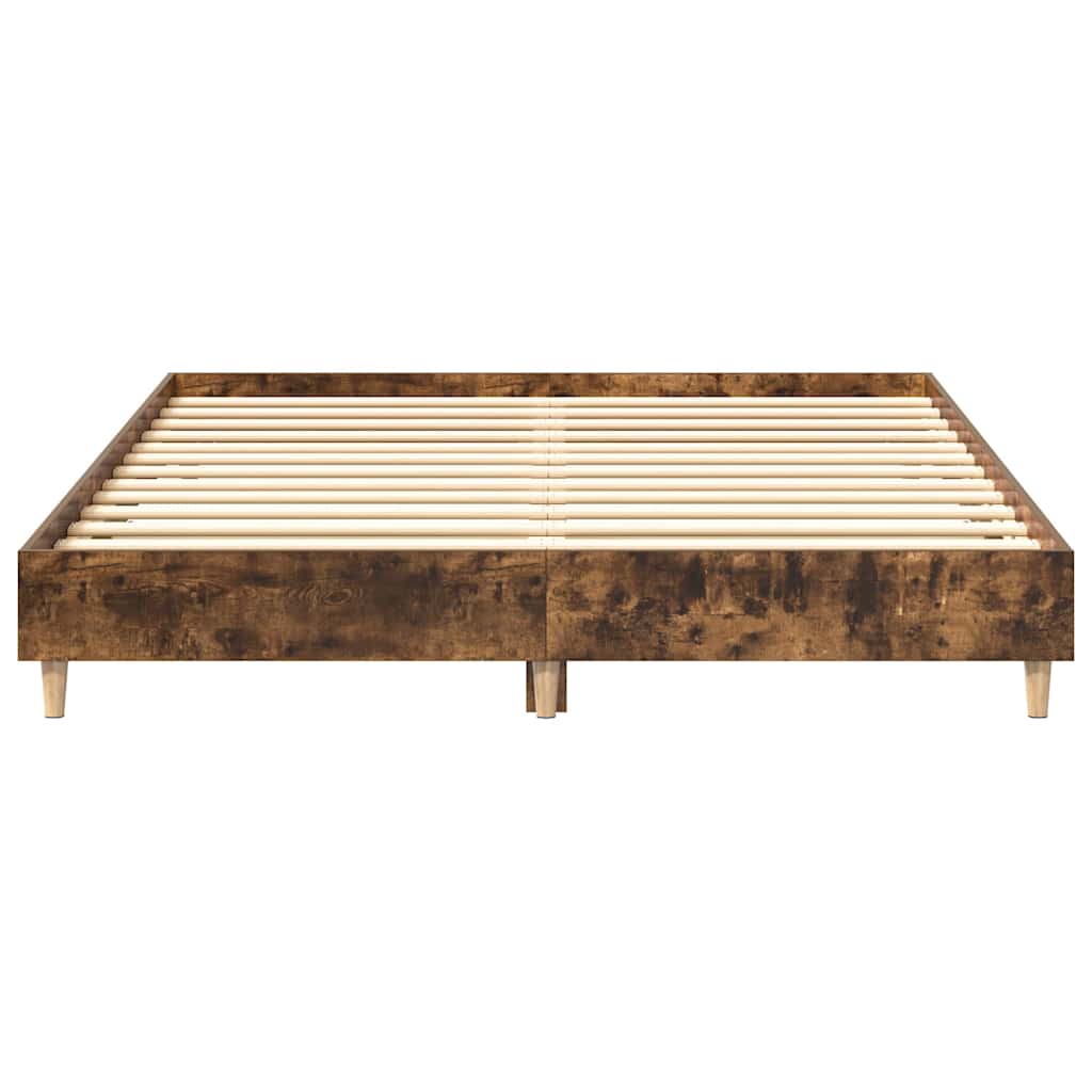Bed Frame | Smoked Oak | Engineered Wood | Double | Durable