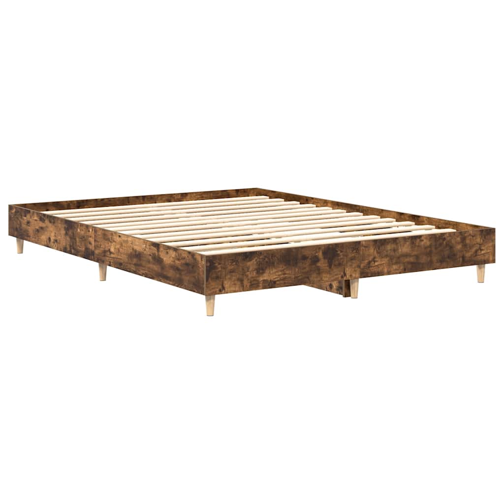 Bed Frame | Smoked Oak | Engineered Wood | Double | Durable