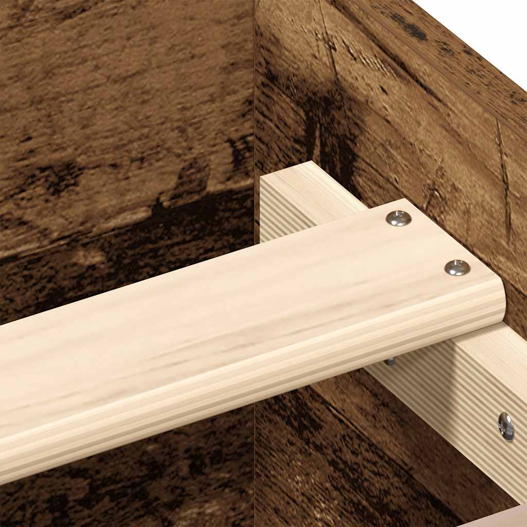 Bed Frame without Mattress Old Wood 180x200cm Engineered Wood