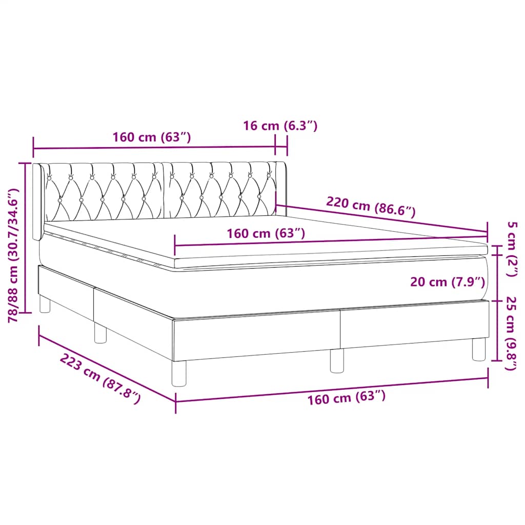 vidaXL Bed Frame without Mattress Artisan Oak 90x190 cm Single Engineered Wood