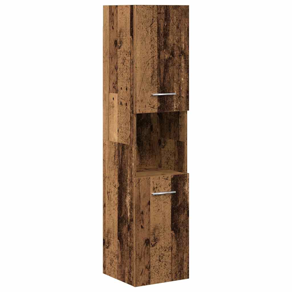 vidaXL 5 Piece Bathroom Furniture Set Old Wood Engineered Wood