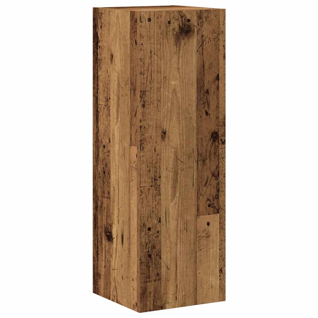 4 Piece Wall-mounted TV Cabinet Set Old Wood Engineered Wood