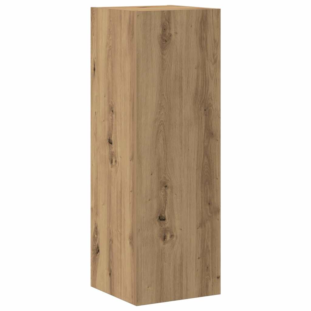 4 Piece Wall-mounted TV Cabinet Set Artisan Oak Engineered Wood