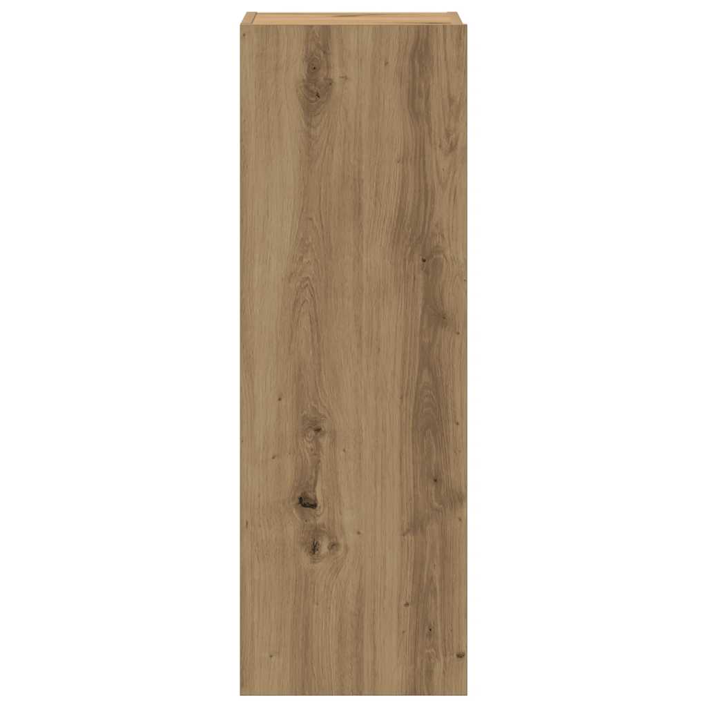 8 Piece Wall-mounted TV Cabinet Set Artisan Oak Engineered Wood