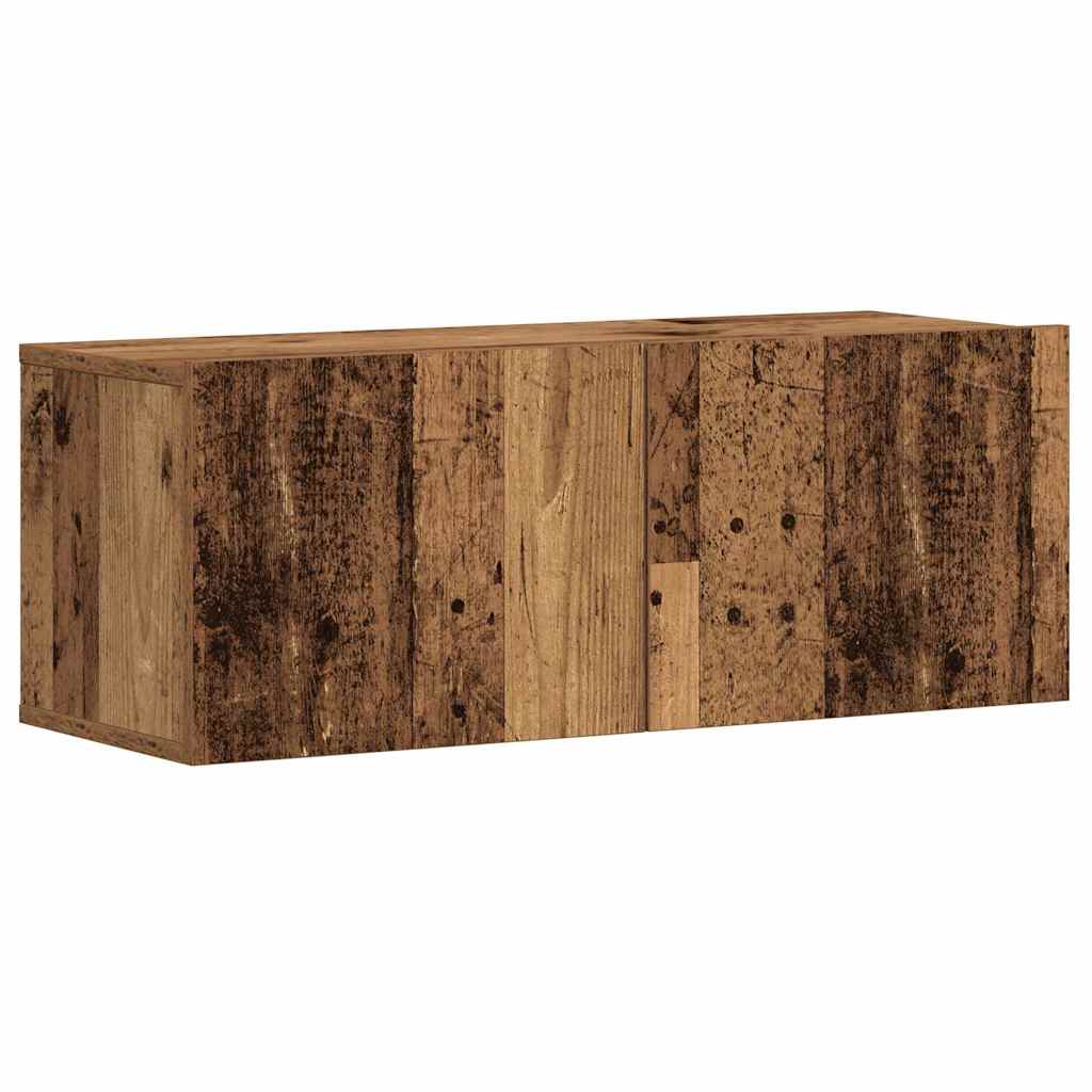 5 Piece Wall-mounted TV Cabinet Set Old Wood Engineered Wood