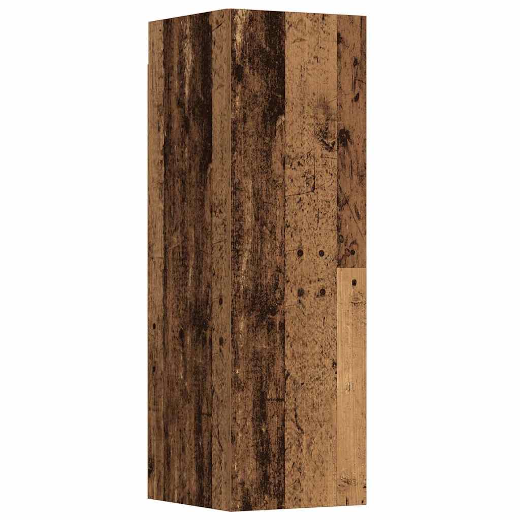 5 Piece Wall-mounted TV Cabinet Set Old Wood Engineered Wood