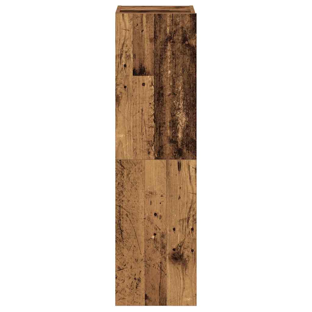 3 Piece Wall-mounted TV Cabinet Set Old Wood Engineered Wood