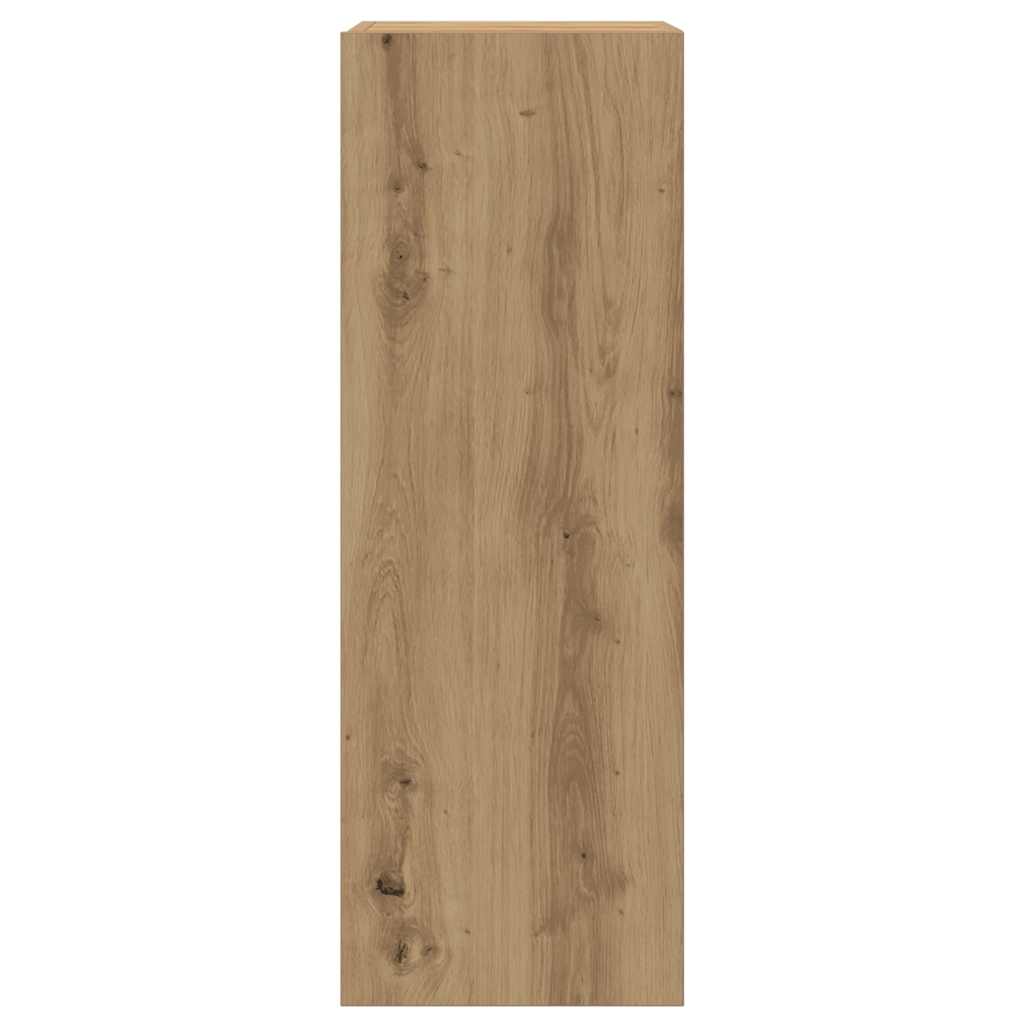 3 Piece Wall-mounted TV Cabinet Set Artisan Oak Engineered Wood