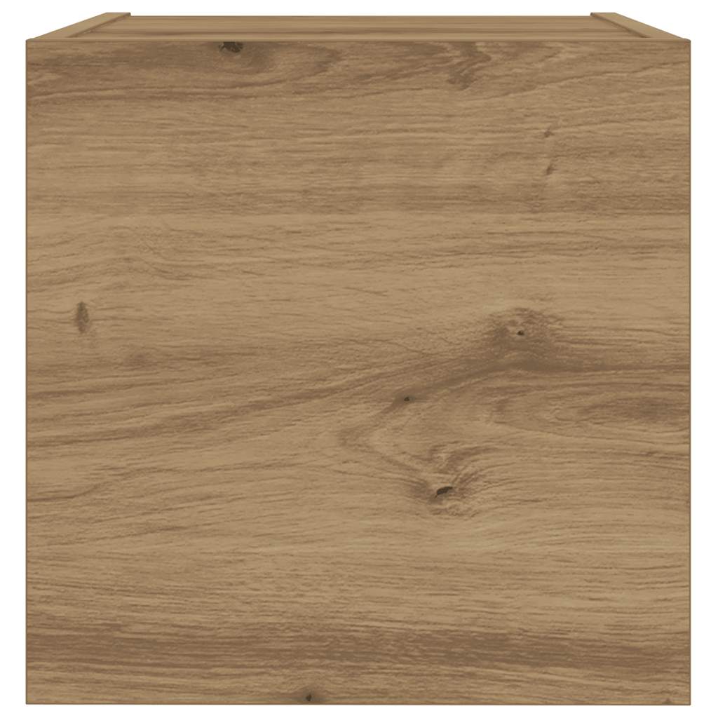 6 Piece Wall-mounted TV Cabinet Set Artisan Oak Engineered Wood