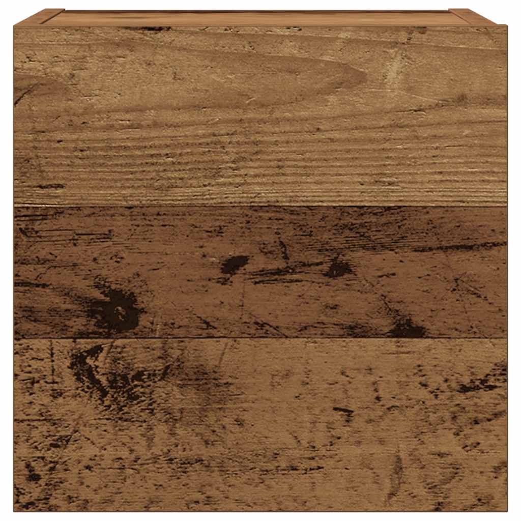6 Piece Wall-mounted TV Cabinet Set Old Wood Engineered Wood