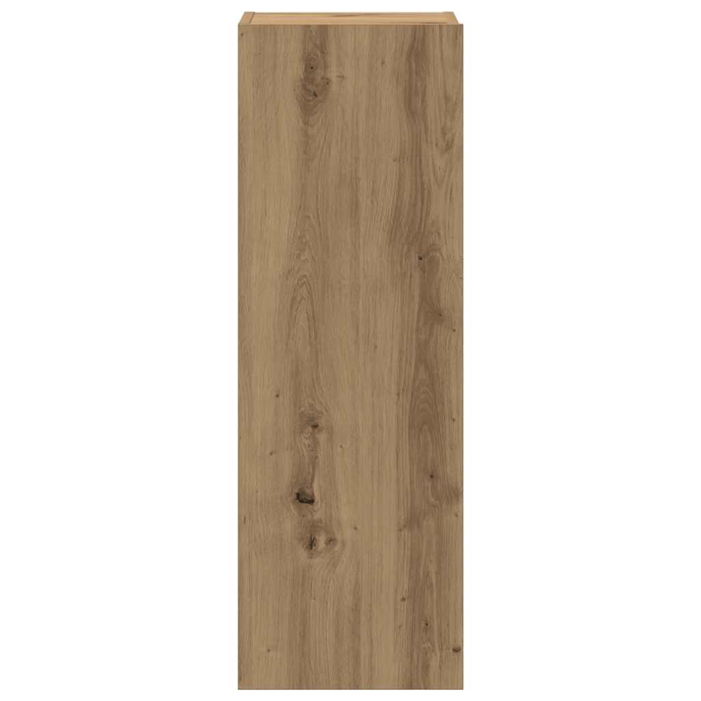 4 Piece Wall-mounted TV Cabinet Set Artisan Oak Engineered Wood