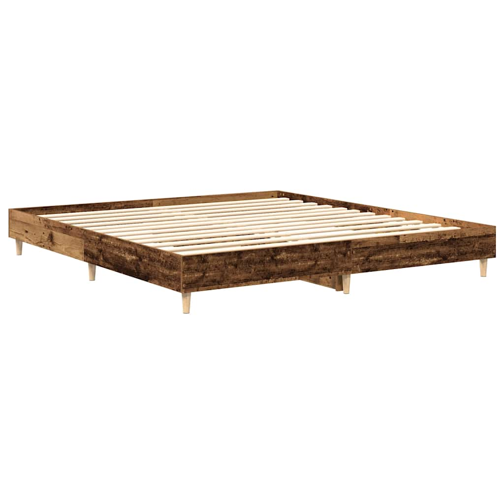 vidaXL Bed Frame without Mattress Old Wood 180x200cm Engineered Wood