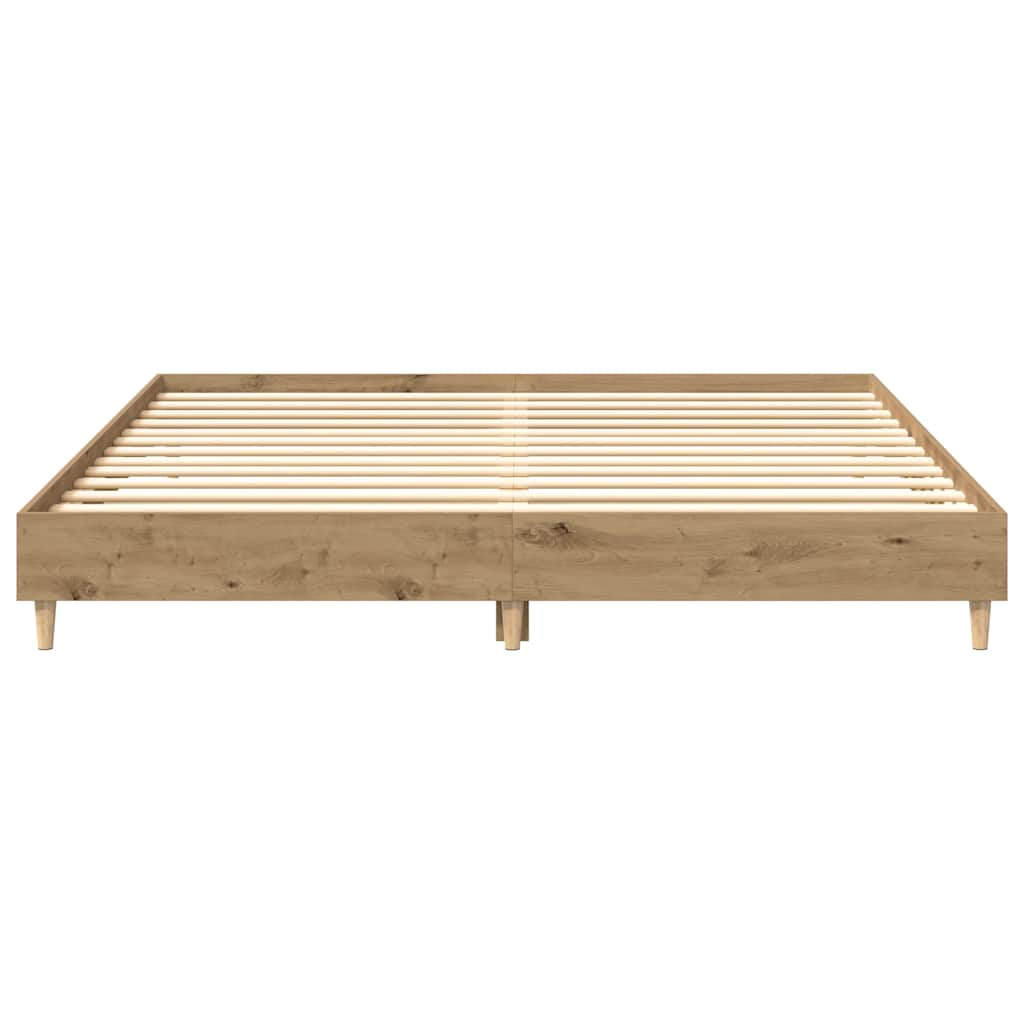 vidaXL Bed Frame without Mattress Artisan Oak 180x200cm Engineered Wood