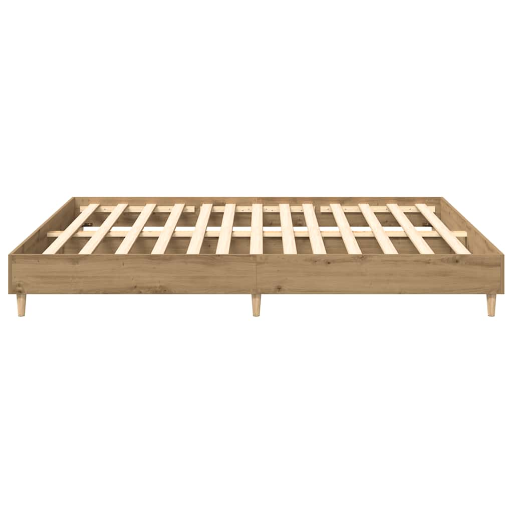 vidaXL Bed Frame without Mattress Artisan Oak 180x200cm Engineered Wood