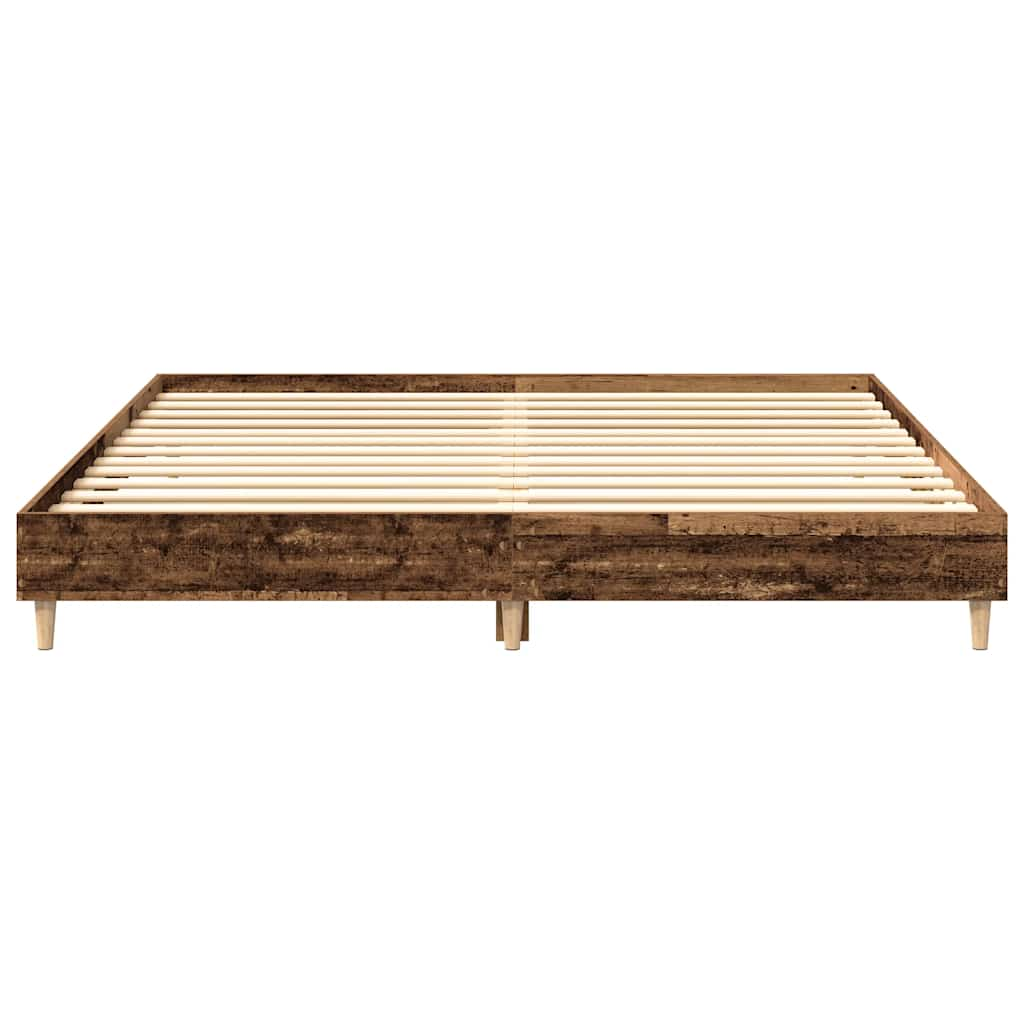 vidaXL Bed Frame without Mattress Old Wood 160x200cm Engineered Wood