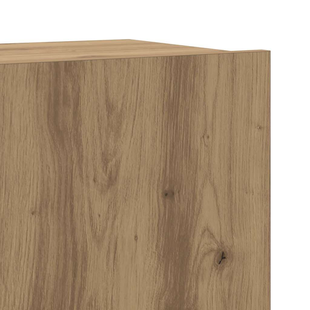 Wall Mounted TV cabinets 6 pcs Artisan Oak Engineered Wood