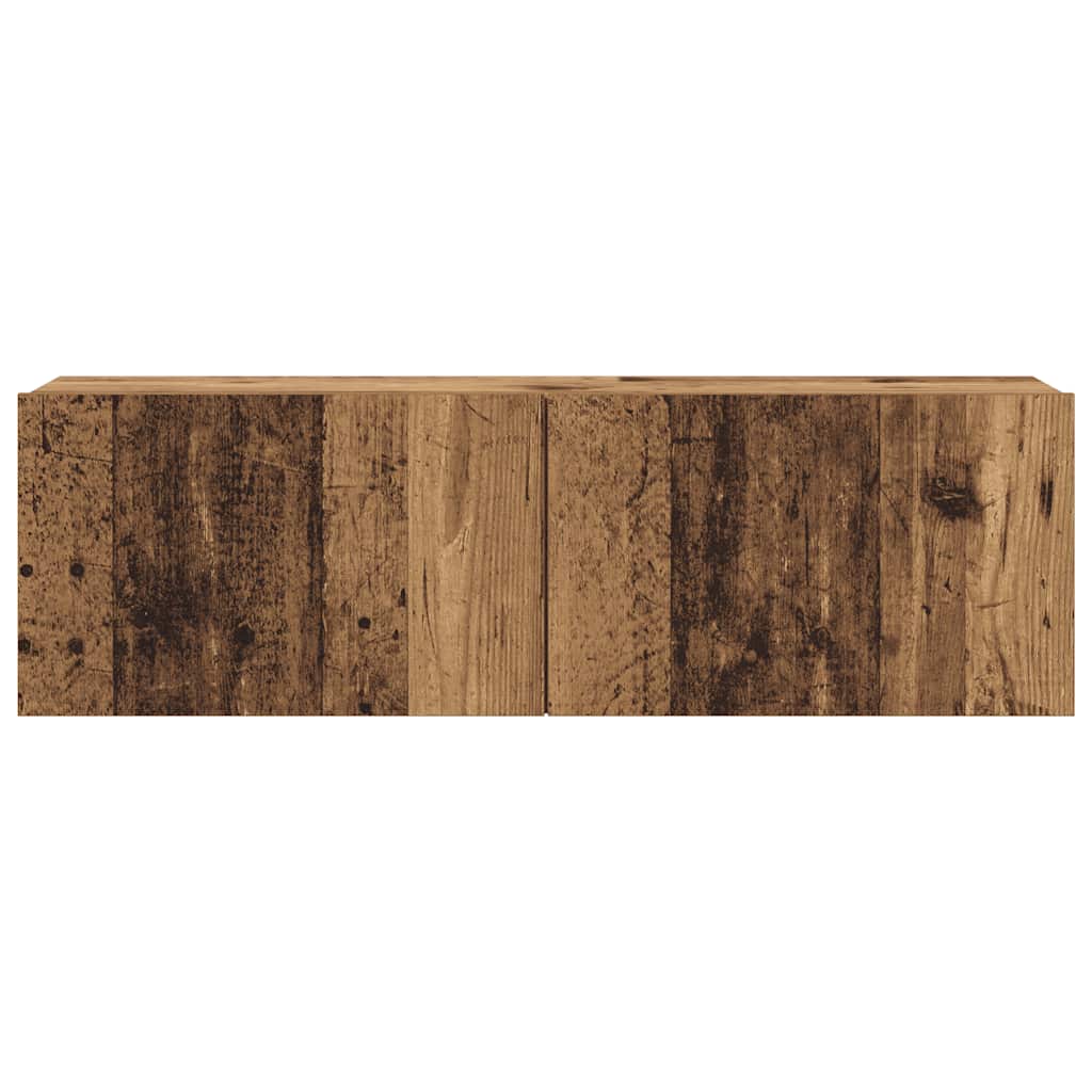 Wall Mounted TV cabinets 6 pcs Old Wood Engineered Wood