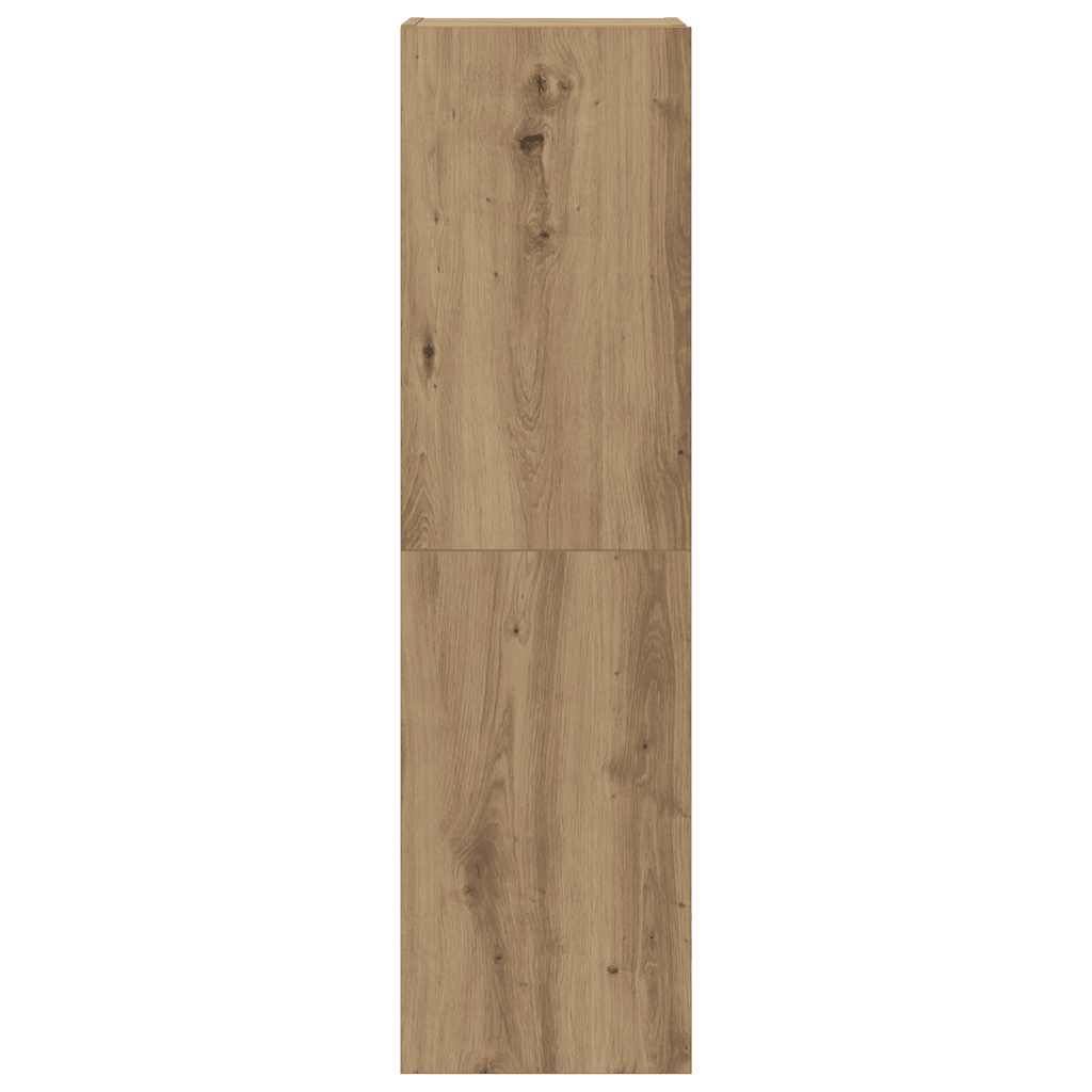 Wall Mounted TV cabinets 6 pcs Artisan Oak Engineered Wood