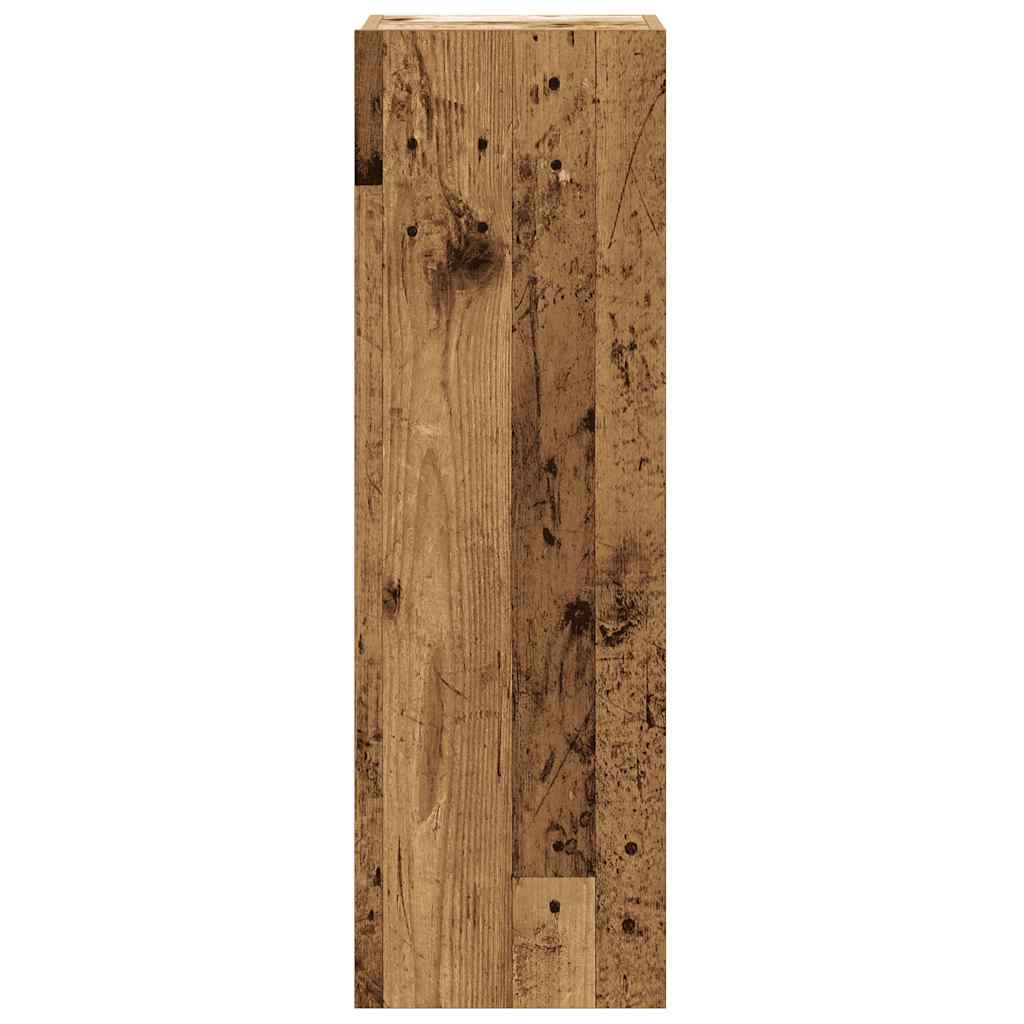5 Piece TV Cabinet Set Wall-mounted Old Wood Engineered Wood