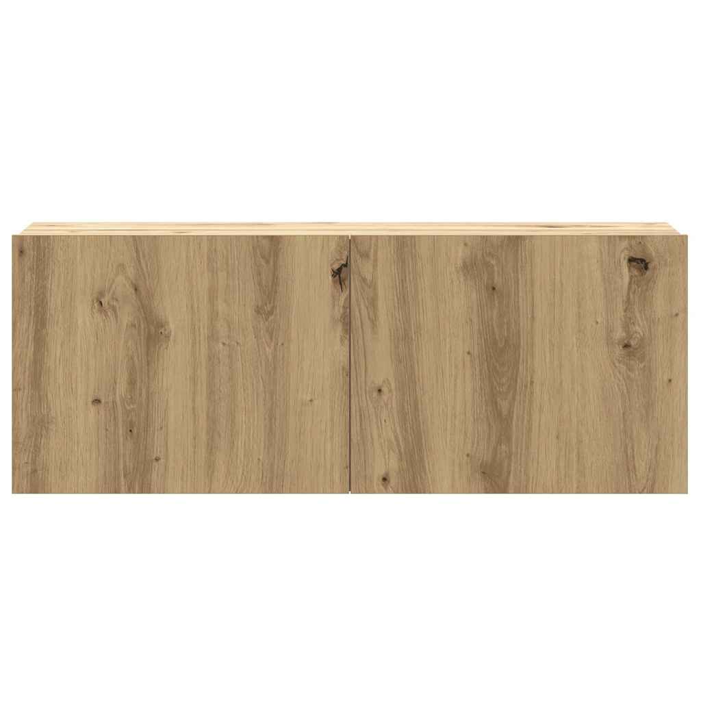 5 Piece TV Cabinet Set Wall-mounted Artisan Oak Engineered Wood