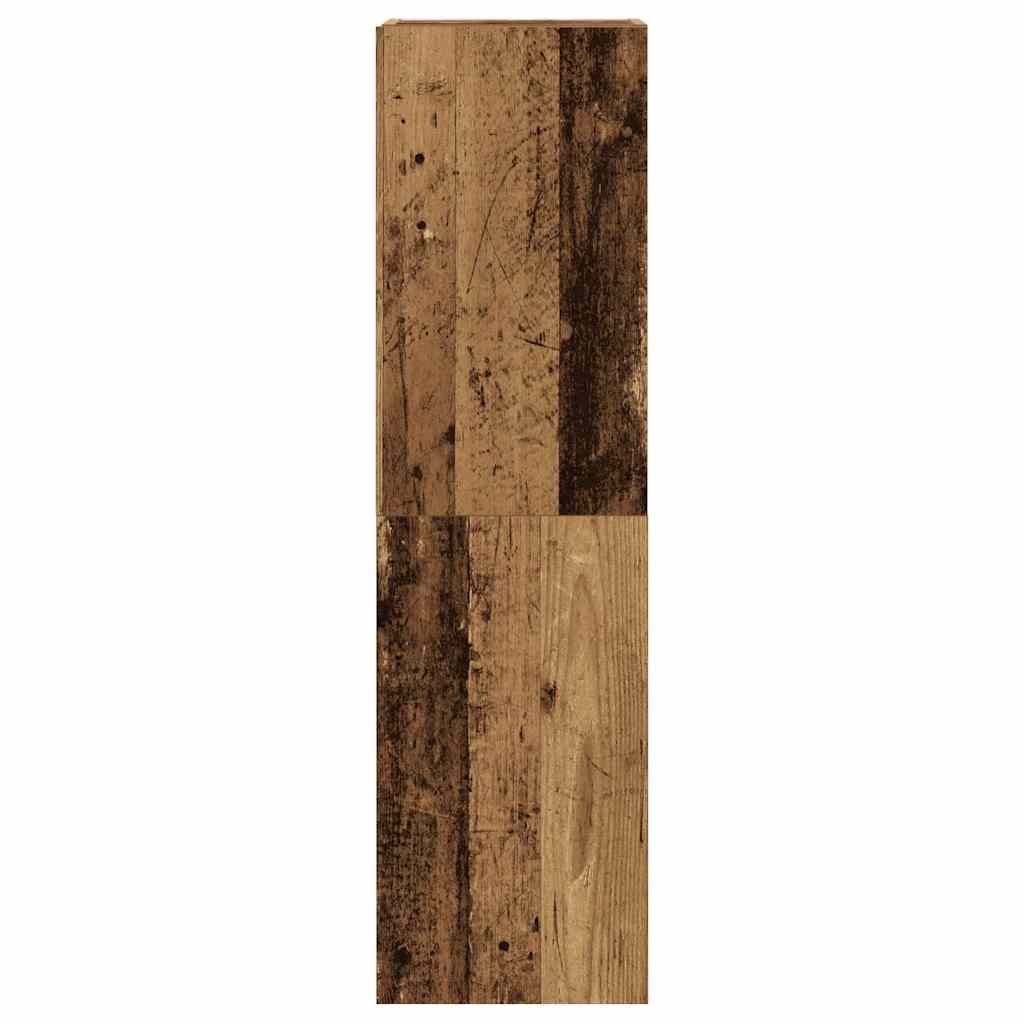 5 Piece TV Cabinet Set Wall-mounted Old Wood Engineered Wood