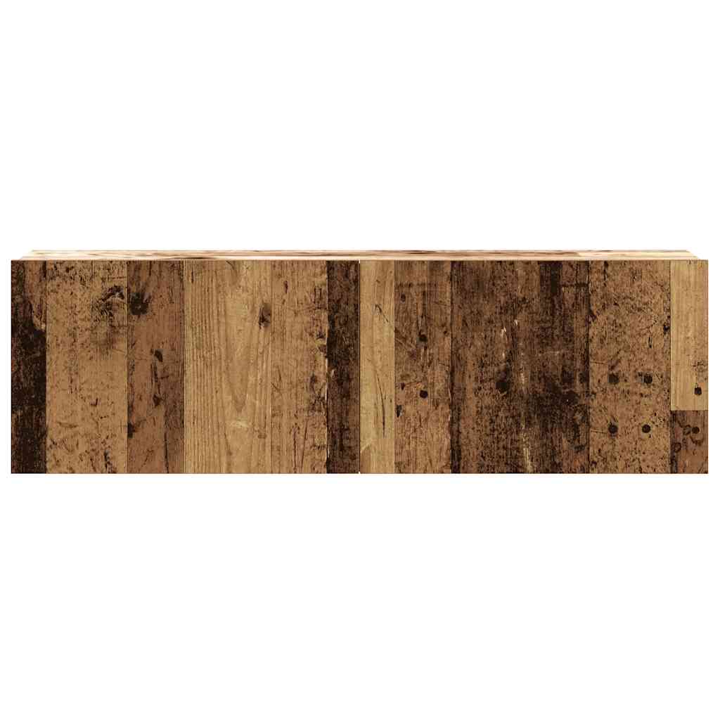 8 Piece TV Cabinet Set Wall-mounted Old Wood Engineered Wood