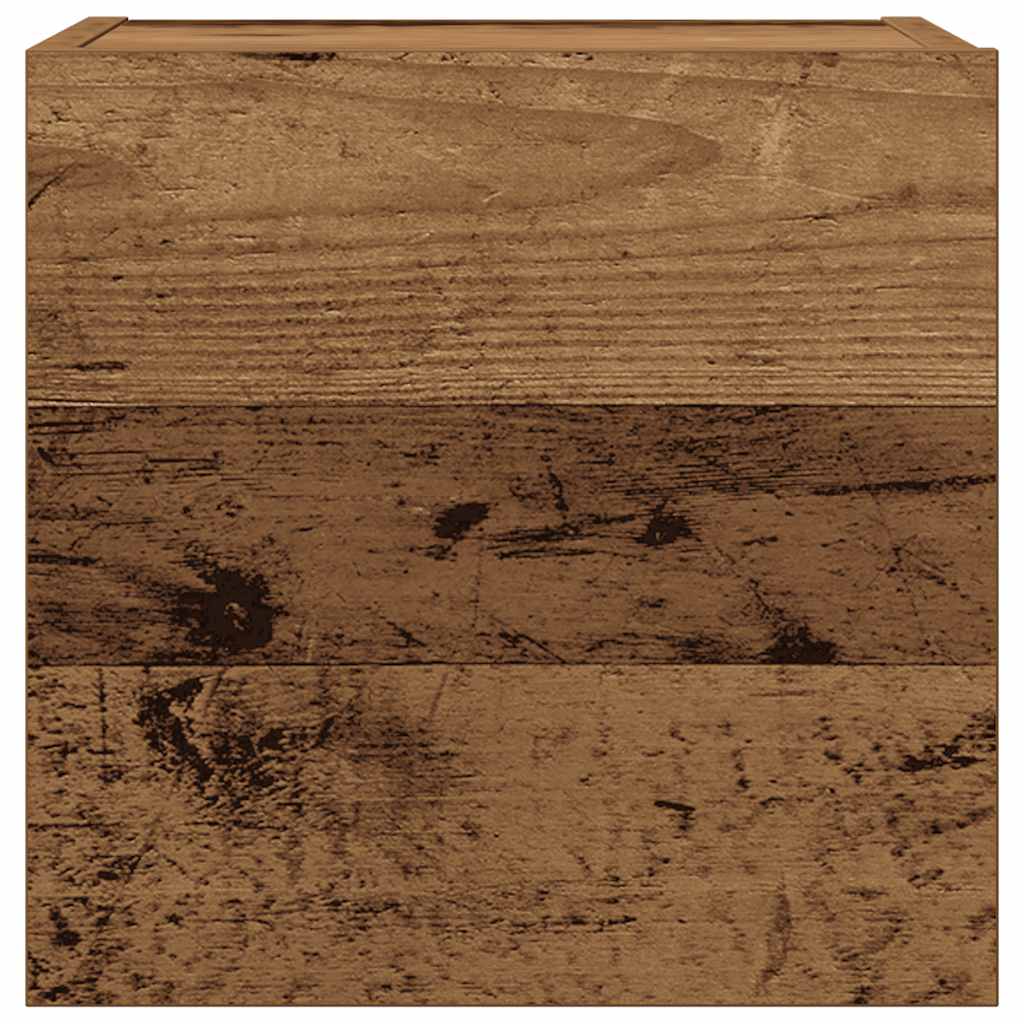 6 Piece TV Cabinet Set Wall-mounted Old Wood Engineered Wood