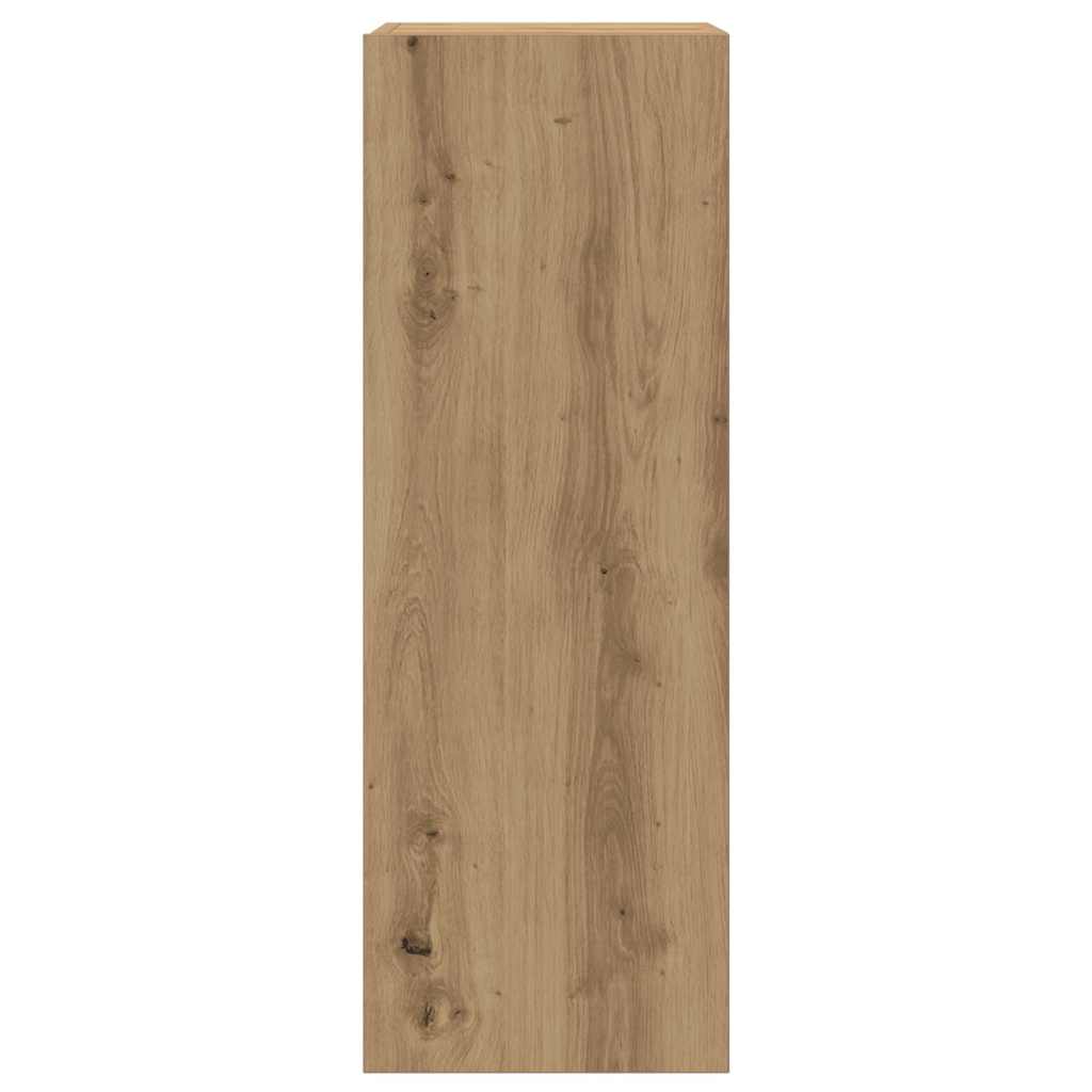4 Piece TV Cabinet Set Wall-mounted Artisan Oak Engineered Wood