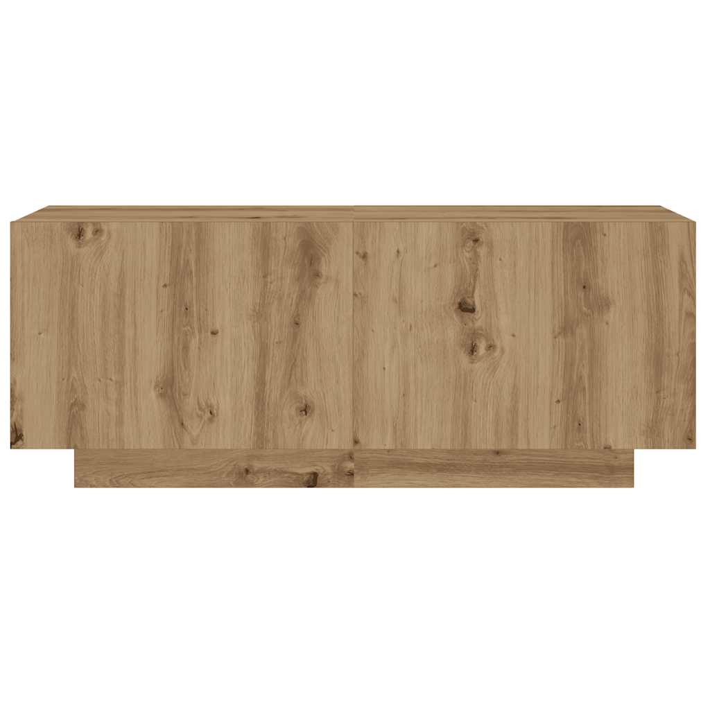 TV Cabinet with LED Lights Artisan Oak 180x35x40 cm