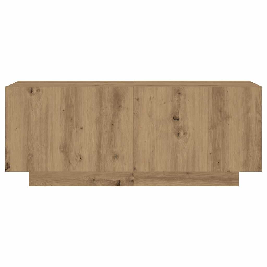 TV Cabinet with LED Lights Artisan Oak 300x35x40 cm