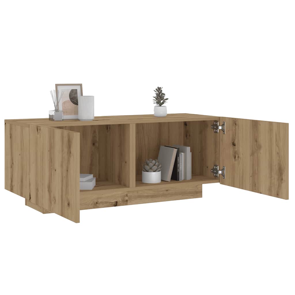 Bedside Cabinet Artisan Oak 100x35x40 cm Engineered Wood