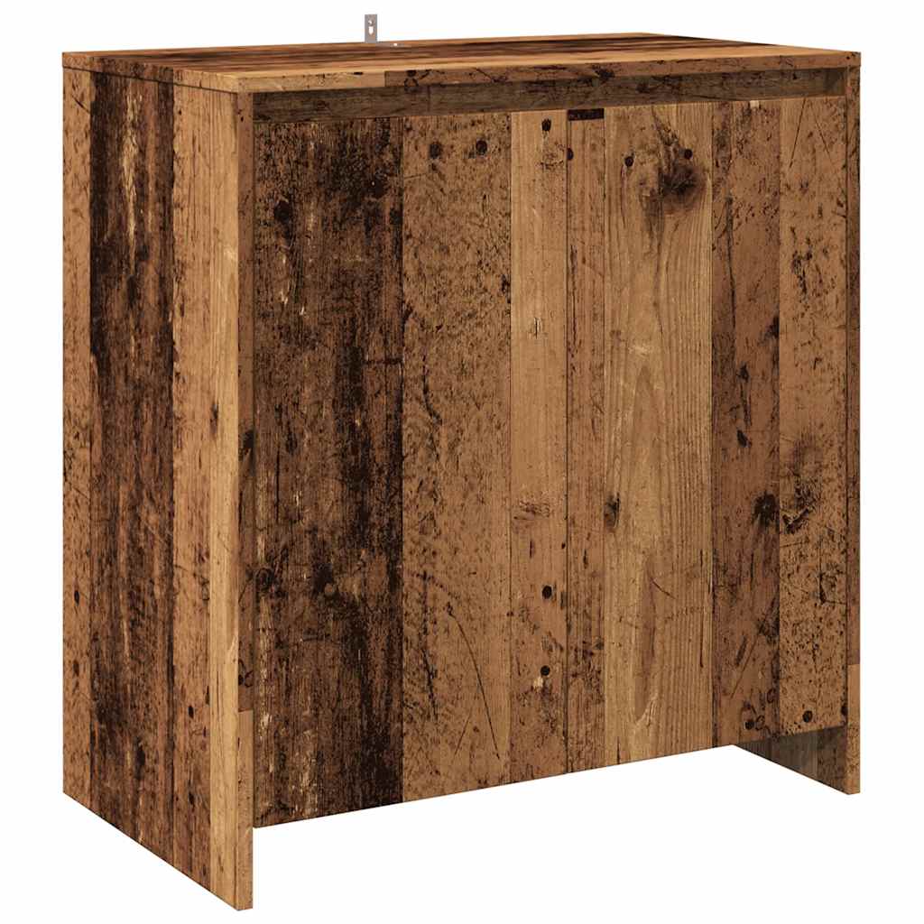 2 Piece Sideboard Old Wood Engineered Wood
