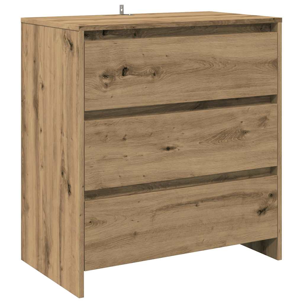 2 Piece Sideboard Artisan Oak Engineered Wood