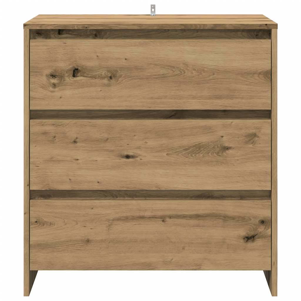 3 Piece Sideboard Artisan Oak Engineered Wood