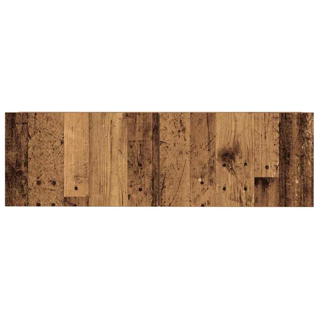 5 Piece TV Cabinet Set Wall-mounted Old Wood Engineered Wood