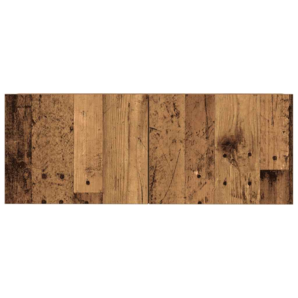 5 Piece TV Cabinet Set Wall-mounted Old Wood