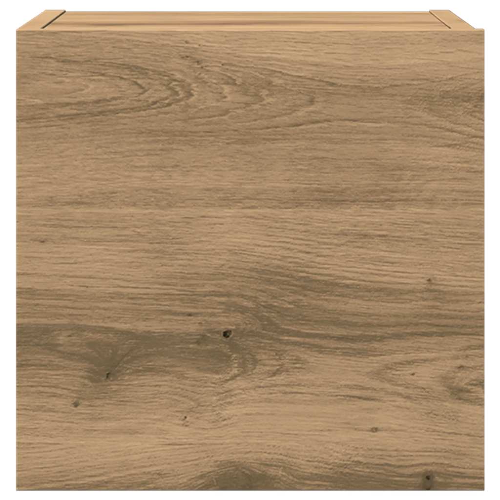 7 Piece TV Cabinet Set Wall-mounted Artisan Oak